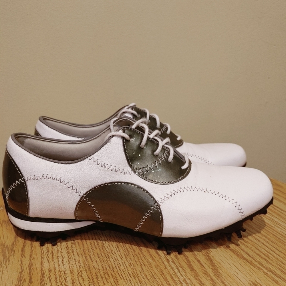 Footjoy LoPro 97075 Womens White/Silver Golf Shoes Size 5.5